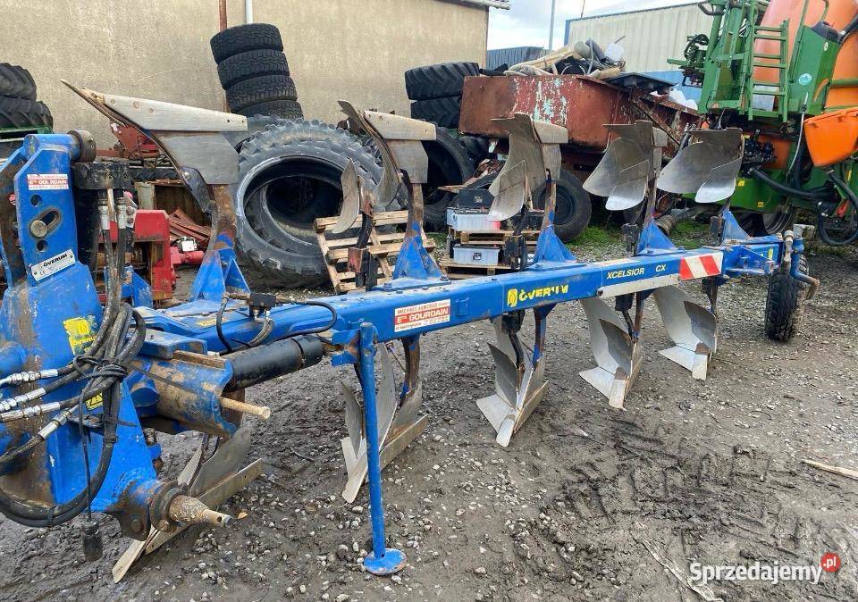 Pługi Huard i Overum 5 skibowy obrotowy Kock