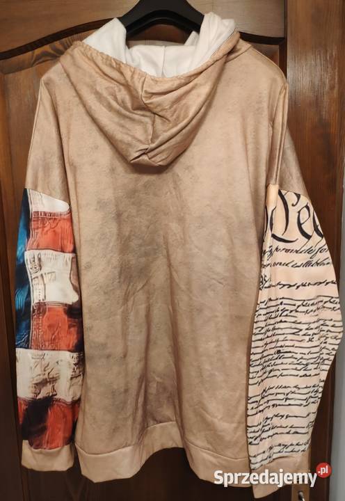 Ogromna nowa bluza lekko ocieplana 5XL jasny Kraków sprzedam