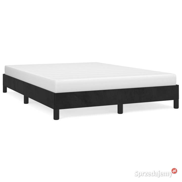 vidaXL Rama łóżka bez materaca czarna 140x200 mazowieckie Warszawa