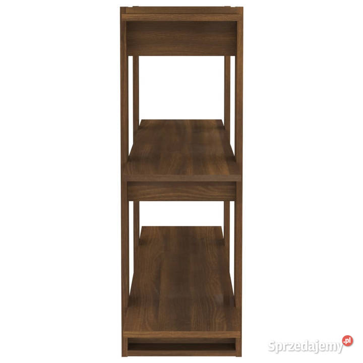 Regał na książkiprzegroda brązowy dąb 100x30x87