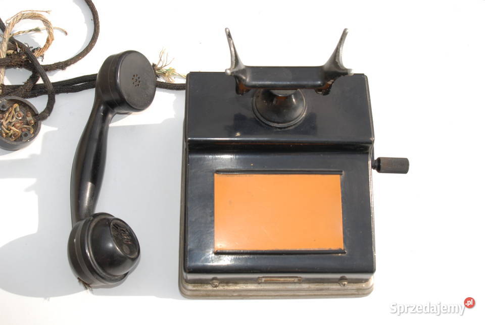 Stary telefon przedwojenny na korbę antyk unikat śląskie Cieszyn sprzedam