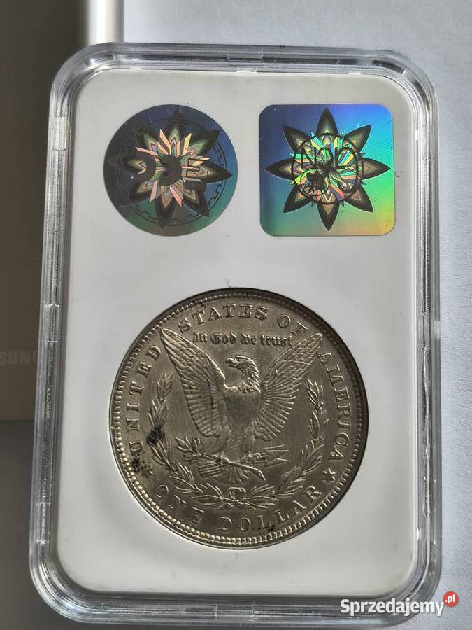 USA 1 dolar 1879 srebro Ag 900 grading Szczecin