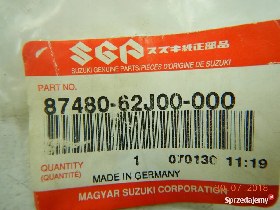 GÓRNY ZATRZASK FOTELA SUZUKI SX4 0709 20L L4 GAS Zamki, wkładki i kluczyki lubelskie
