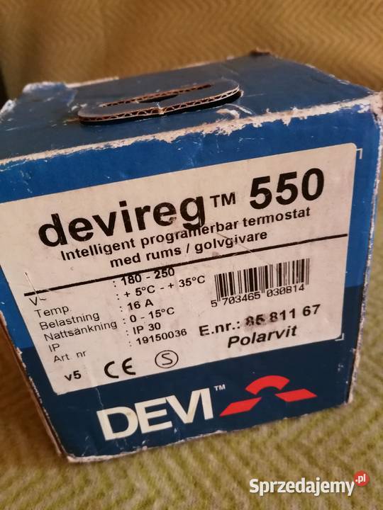 Termostat deviheat 550 DEVI Danfoss Panel zachodniopomorskie Szczecin sprzedam