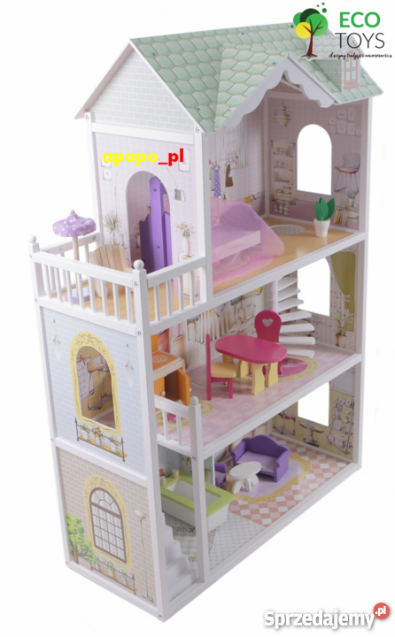 Ogromny drewniany domek lalek BARBIE