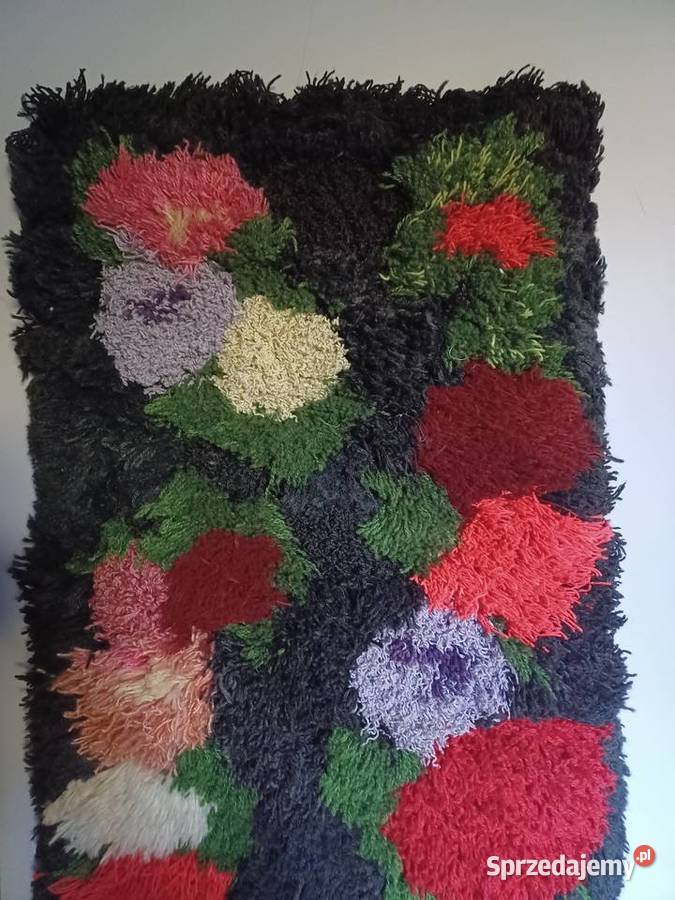 Kilim Sumak PRL na ścianę wełniany rękodzieło Łódź