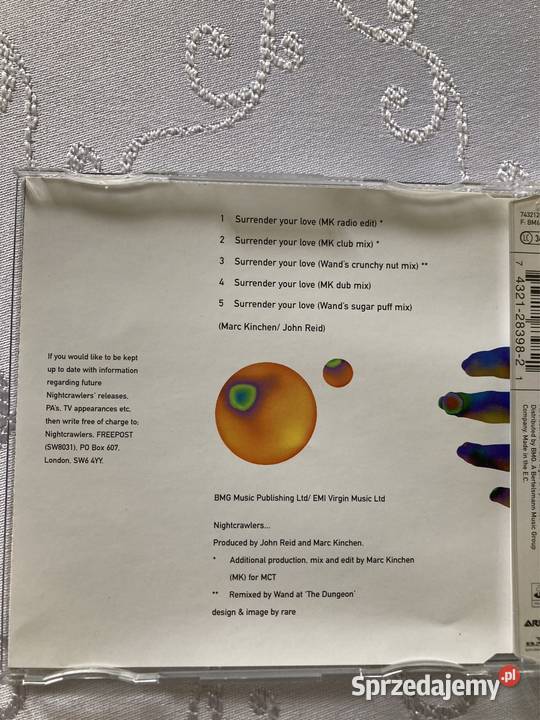 Płyta CD The Nightcrawlers feat John Reid Płyty i kasety