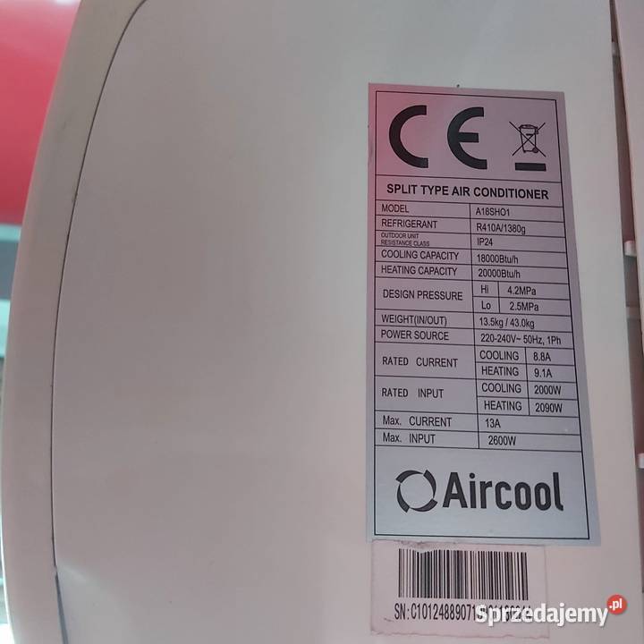 Klimatyzator ścienny AirCool z agregatem Świdnica