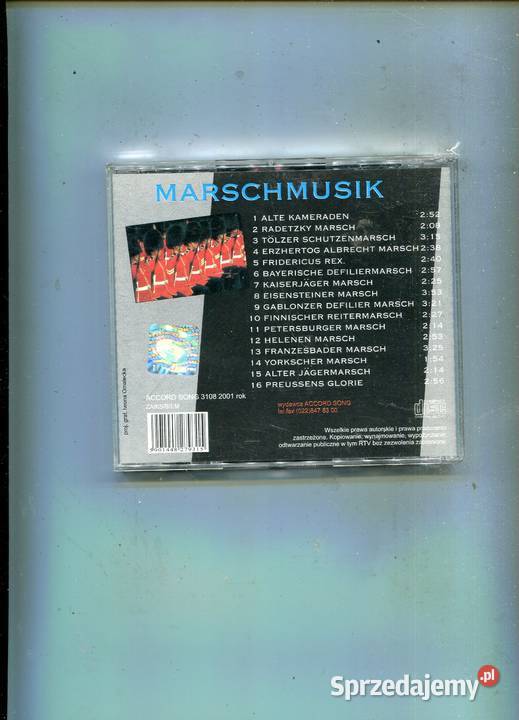 Marschmusik Accord Song 31 08 Płyta CD 1 płyta