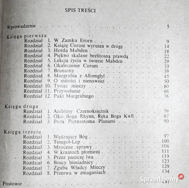 Kawaler mieczy Michael Moorcock miękka lubelskie Chełm