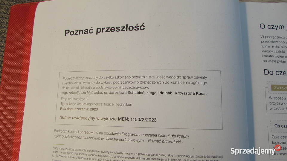 Podręcznik Poznaj przeszłość 2 zakres podstawowy małopolskie Kraków sprzedam