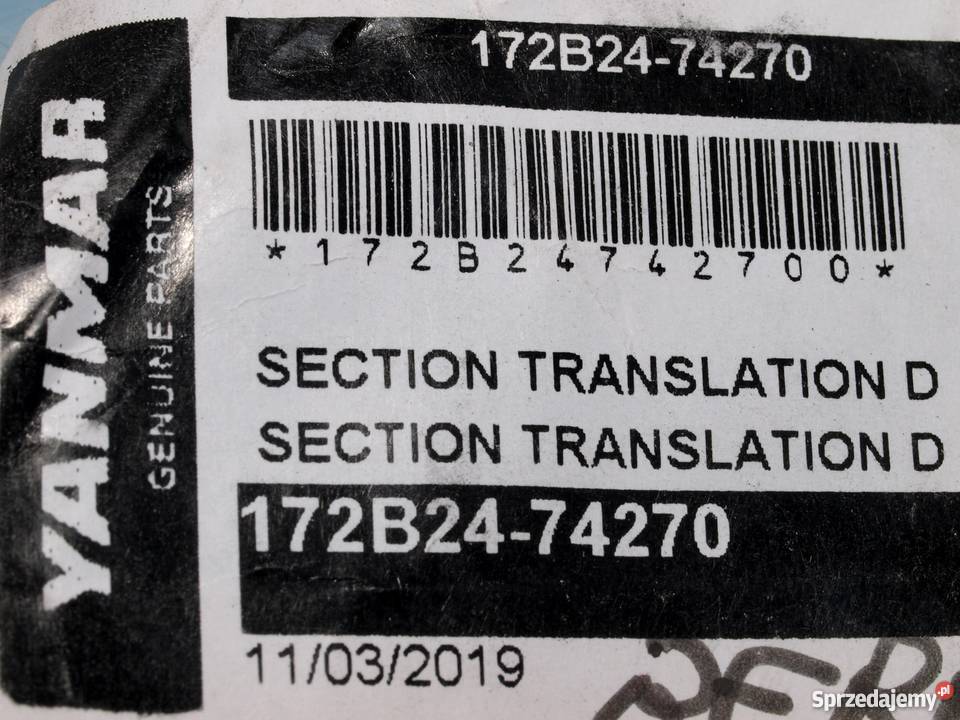 Yanmar sekcja jazdy rozdzielacza łódzkie sprzedam