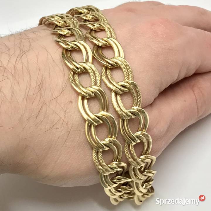 Złoty ŁAŃCUSZEK naszyjnik 585 14K CUDNY splot 55