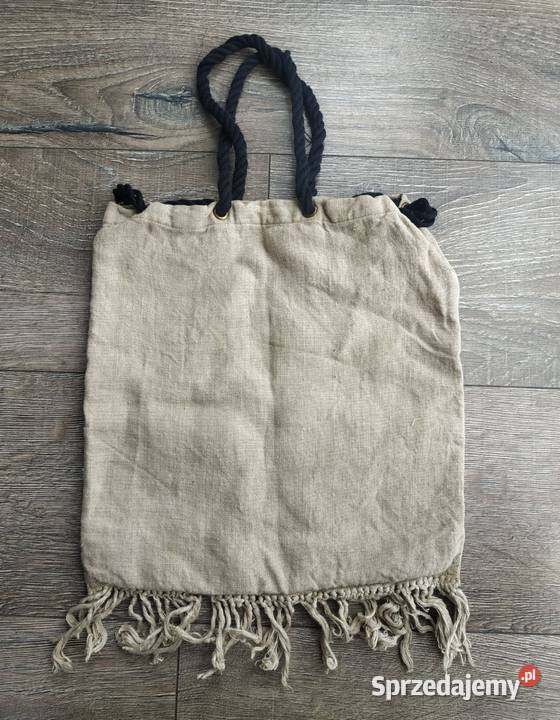 Torebka z lnu dolnośląskie Bolesławiec