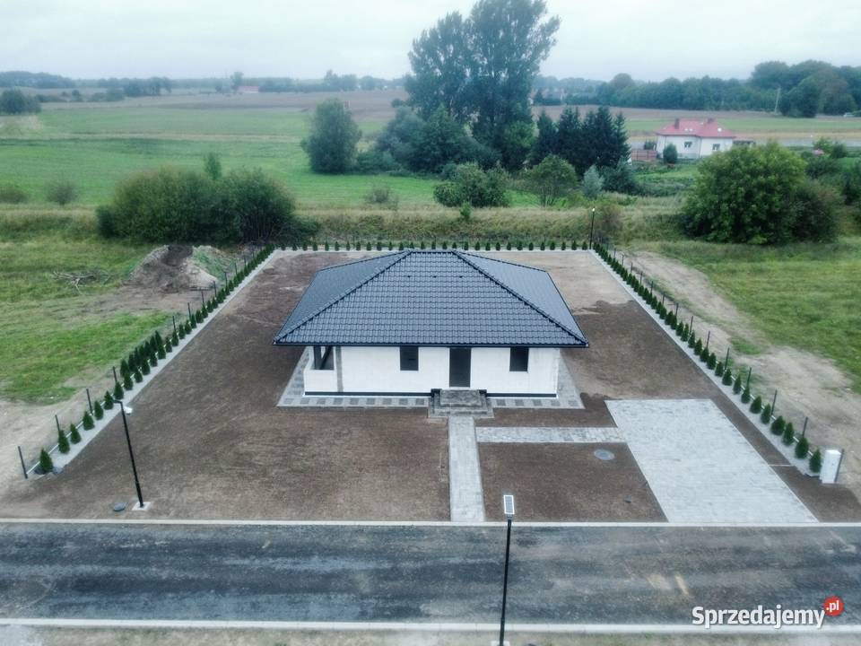 Nowy dom parterowy 105m2 na zamkniętym osiedlu Myślibórz