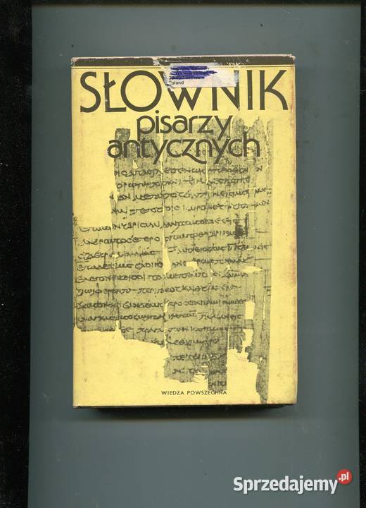 Słownik pisarzy antycznych Anna Świderkówna red Szczecin