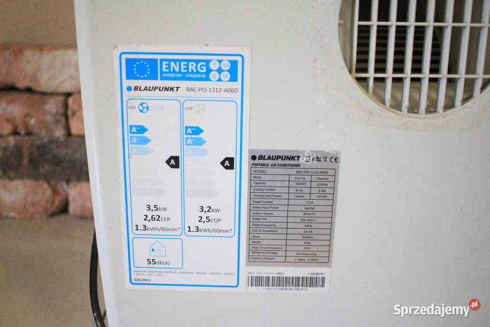Klimatyzator przenośny Blaupunkt 1312 śląskie sprzedam