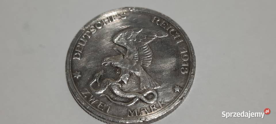 MONETA 2 MARKI KAISERREICH 1913LIPSK BITWA Numizmatyka mazowieckie Warszawa