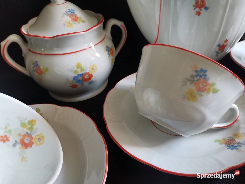 Stary przedwojenny serwis kawowy porcelana Katowice
