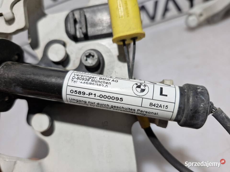 BMW F10 F11 ZAWIAS MASKI LEWY PRAWY KPL NABÓJ