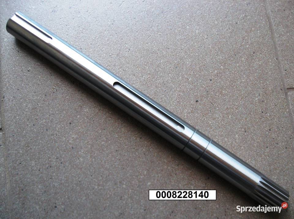 Wałek podajnika lewy L445mm wpustwielowpust do Czekanów