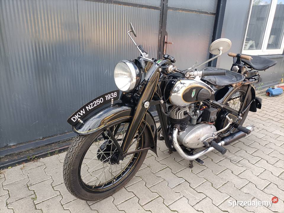 DKW NZ 250 1938r z dokumentami Padniewko