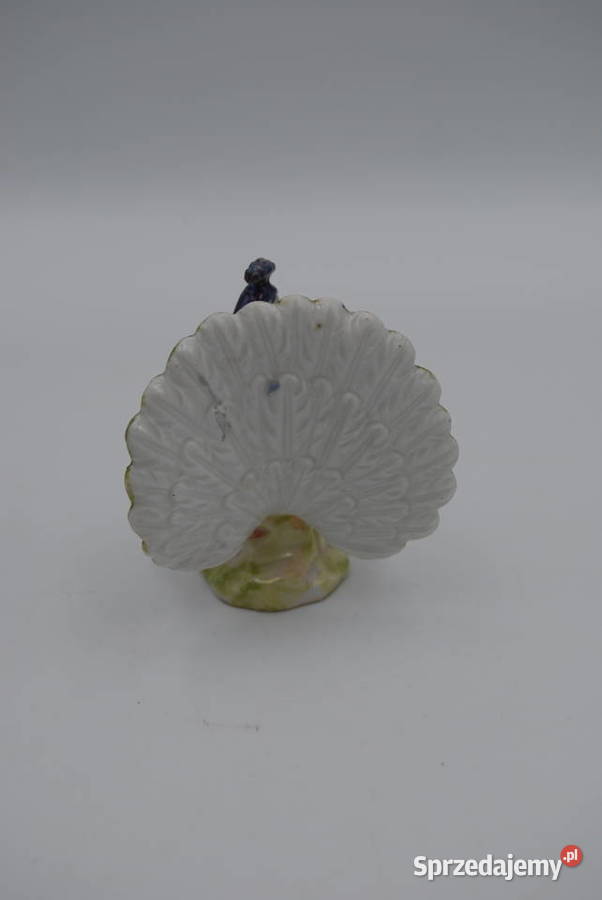 Miśnia porcelanowa figurka Paw proj Johann Poznań