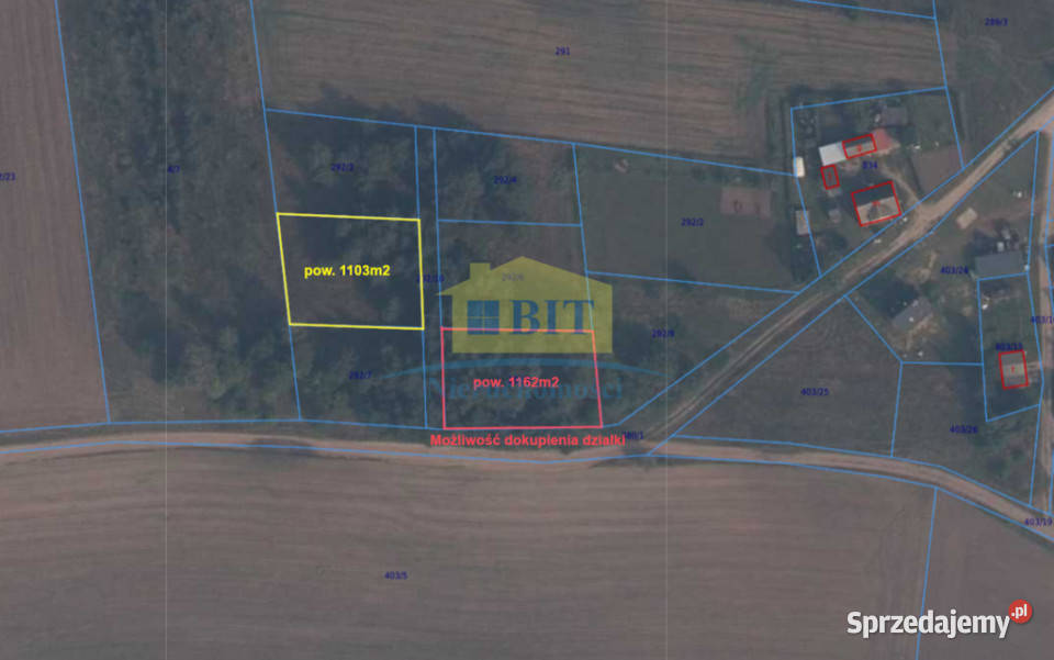 Działka o pow 1103m2 w Świerczynie Świerczyna sprzedam