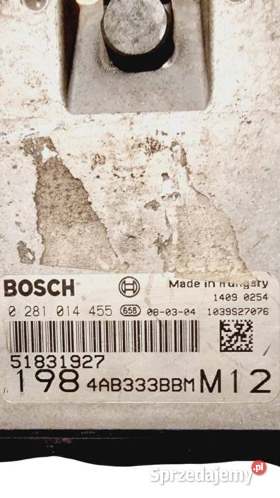 FIAT BRAVO II 16JTD STEROWNIK SILNIKA 0281014455 Gliwice