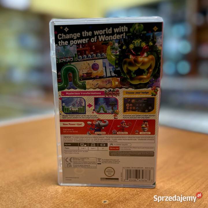 Gra na Nintendo Switch Super Mario Bros Wonder Nintendo Wii Elbląg sprzedam