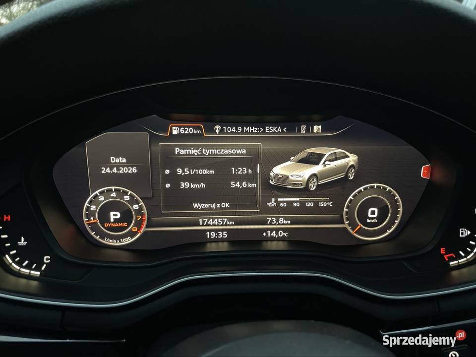 Audi A4 B9 20 TFSI 252 Competition Black 3x asystent pasa ruchu A4 małopolskie Gorlice