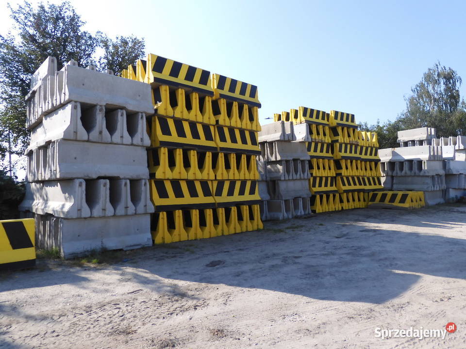 NOWE dwustronne bariery drogowe MALOWANE Dąbrowa Górnicza