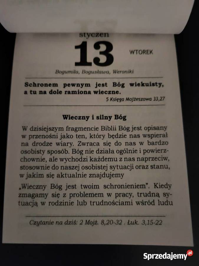 Kalendarz Katolicki 2026 listkowy zdzierak