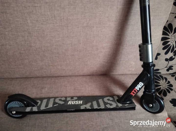 Hulajnoga RUSH XT7 PRO czarna Oleśnica