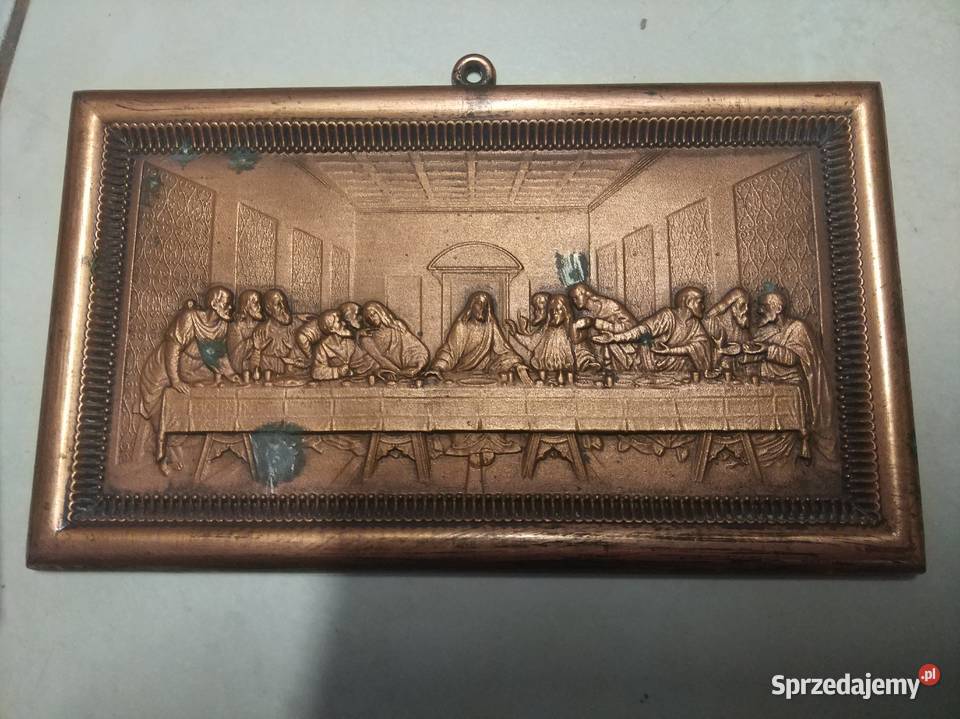 Obrazek metalowy Ostatnia Wieczerza 19x11 Dom i Ogród Lublin