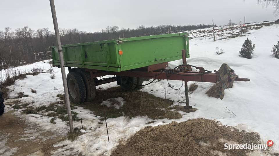 Przyczepa jednoosiowa zarejestrowana z kiprem Przyczepy rolnicze Tarnów