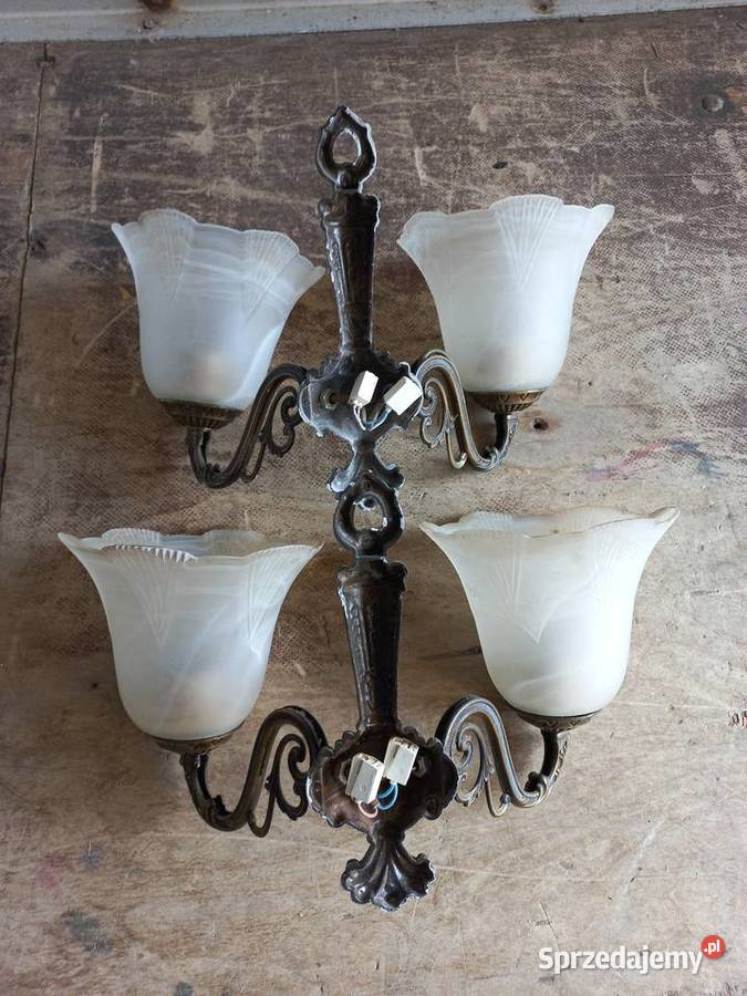 Kinkiety mosiężne z czasów PRL Warszawa