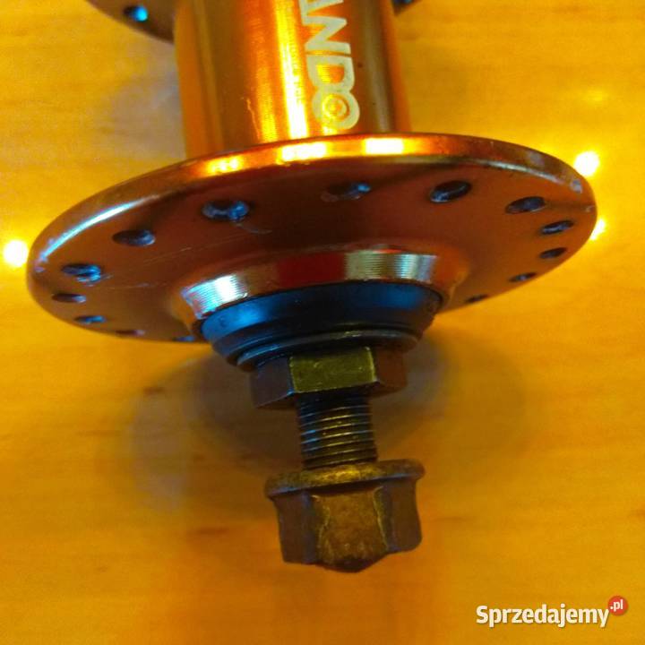 Piasta rowerowa przód pod tarcze QUANDO złota Części i akcesoria dolnośląskie Świebodzice