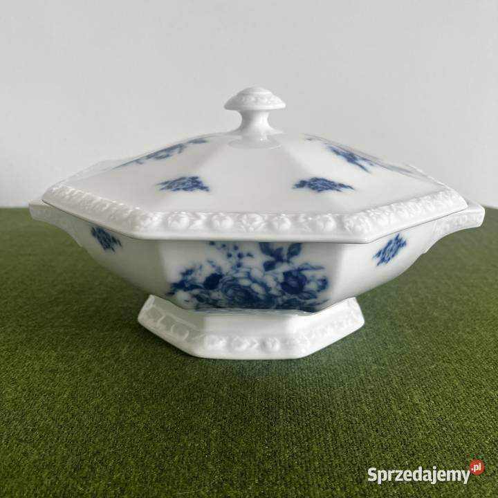 Waza Rosenthal Maria niebieskie róże