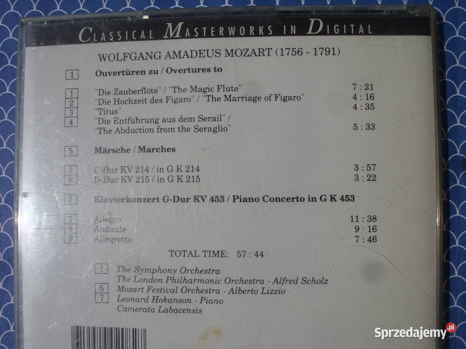 plyta CD WA MOZART1991 SUISA Wołów