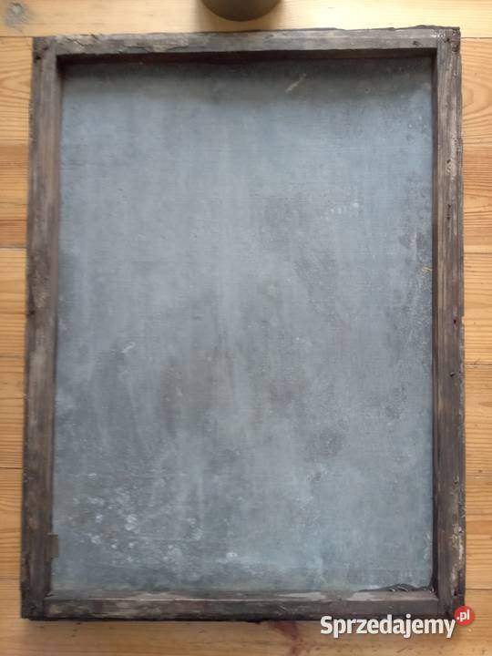 Święty obraz olej na blasze Gdów