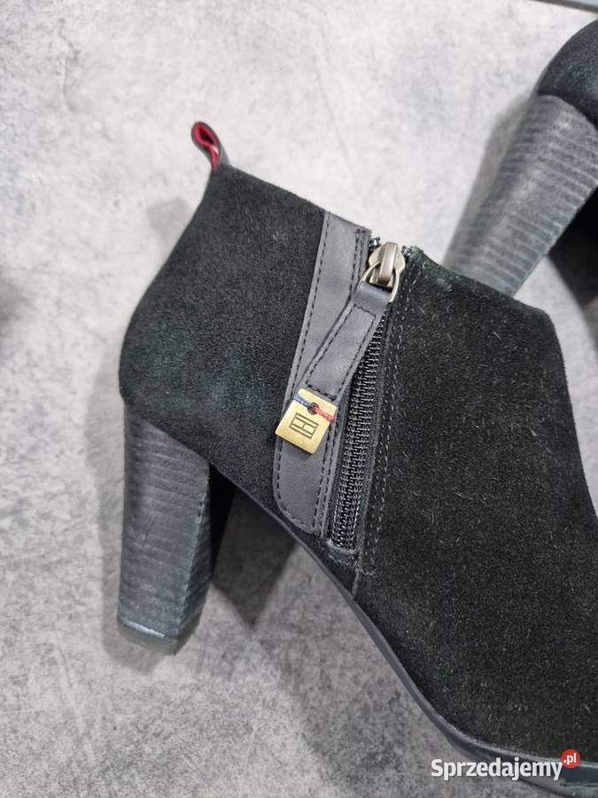Skórzane botki Tommy Hilfiger skóra Kozaki sprzedam