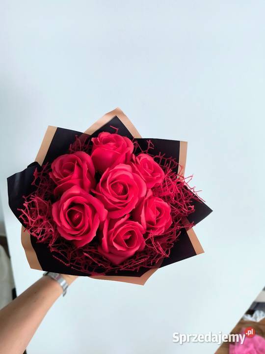 Bukiet z róż mydlanych małopolskie