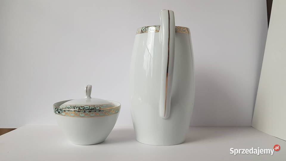 Porcelanowy dzbanek i cukiernica Aldona Chodzież Dąbrowa Górnicza sprzedam
