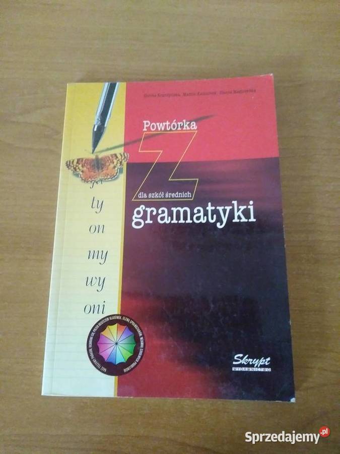 Powtórka z gramatyki szkół średnich Gorzków-Osada sprzedam