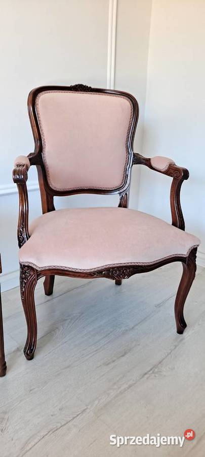 Stylowy fotel kwiaty Ludwik Ludwikowski Szczecin