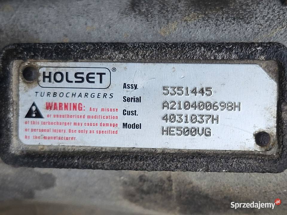 TURBOSPREZARKA SCANIA 5351445 TURBINA HOLSET VTG Turbosprężarki Zawichost