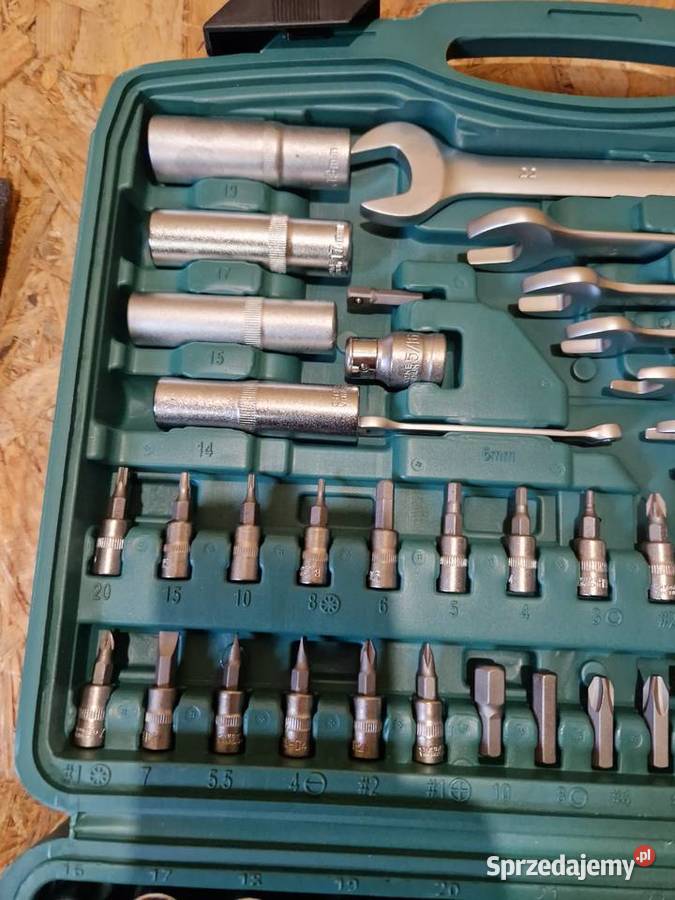 ZESTAW NARZĘDZIOWY KLUCZY NASADOWYCH NASADEK Klucze Głogowa sprzedam