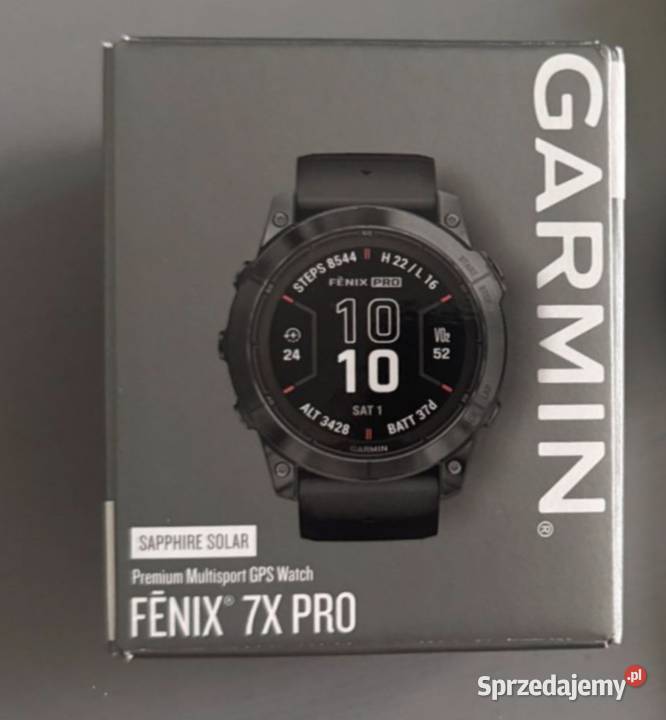 Garmin 7X Prowersja Sapphire Solar Carbon Gray Poznań sprzedam