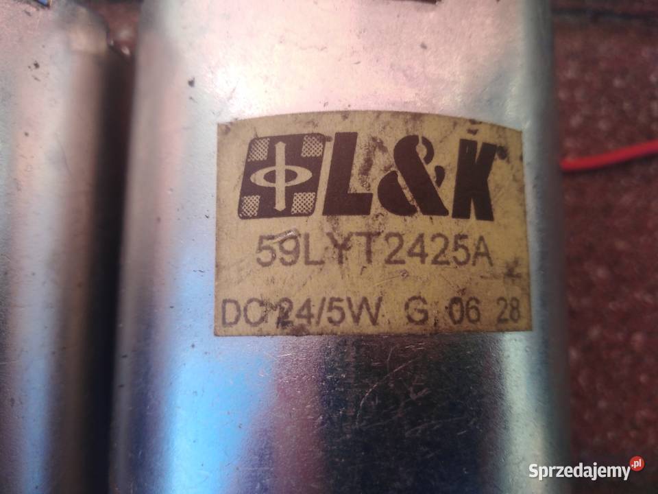 Silnik prądu stałego 24 V 5 W napędu ślimakowego Elektronika Lębork